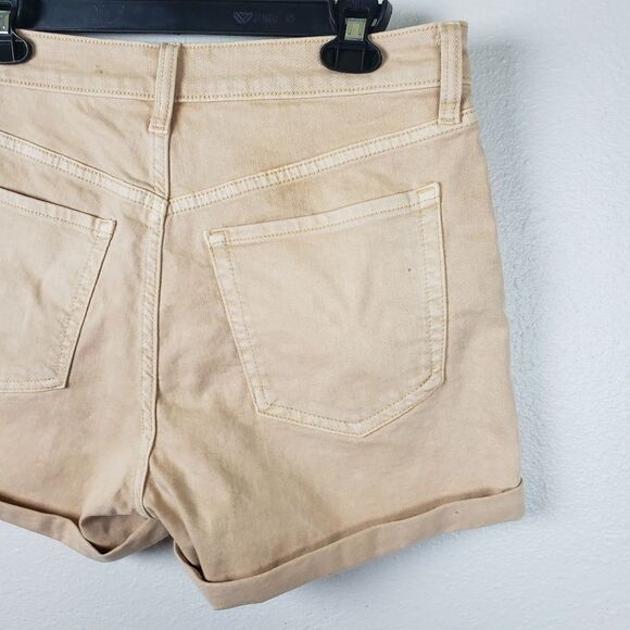 Old Navy NWT Women's Light Brown/Tan O.G. High Rise Cotton Blend Shorts Size 8 - Picture 8 of 9